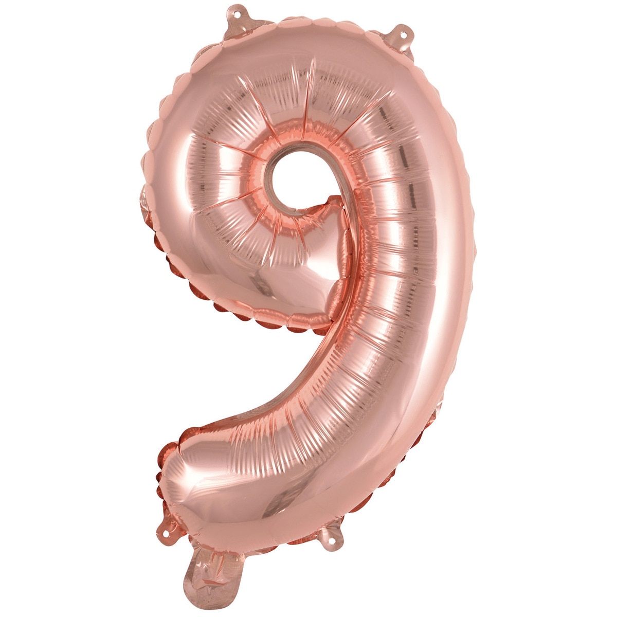 Imagen 0 de Pack de Globo 35Cm Auto-Inflable Numero : 9 Rosa Oro Liragram