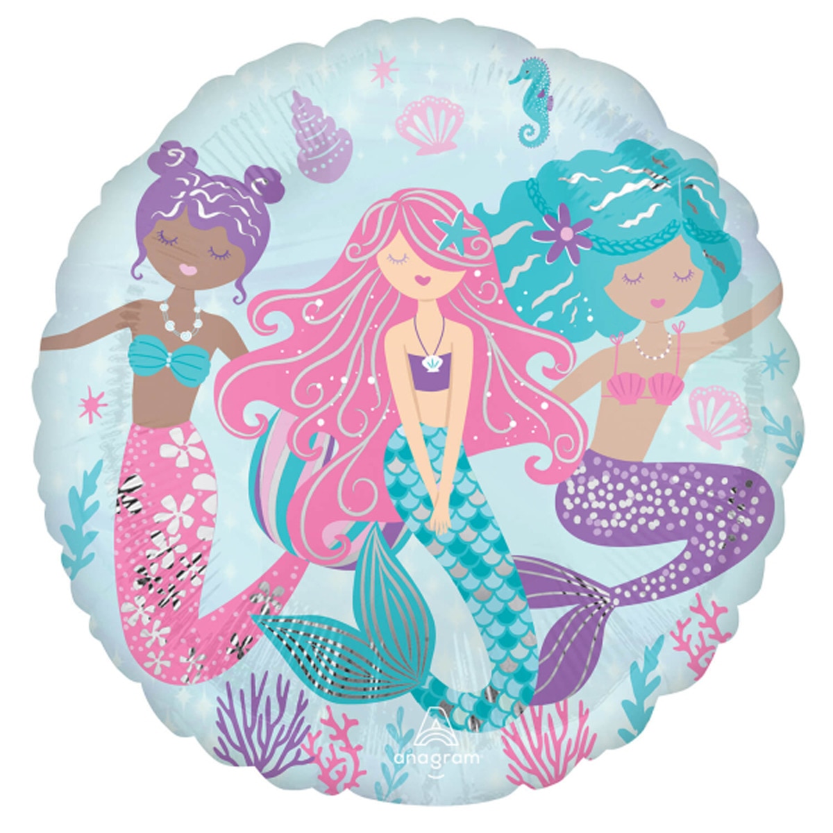 Imagen 0 de Pack de globo 45cm helio sirenita Liragram