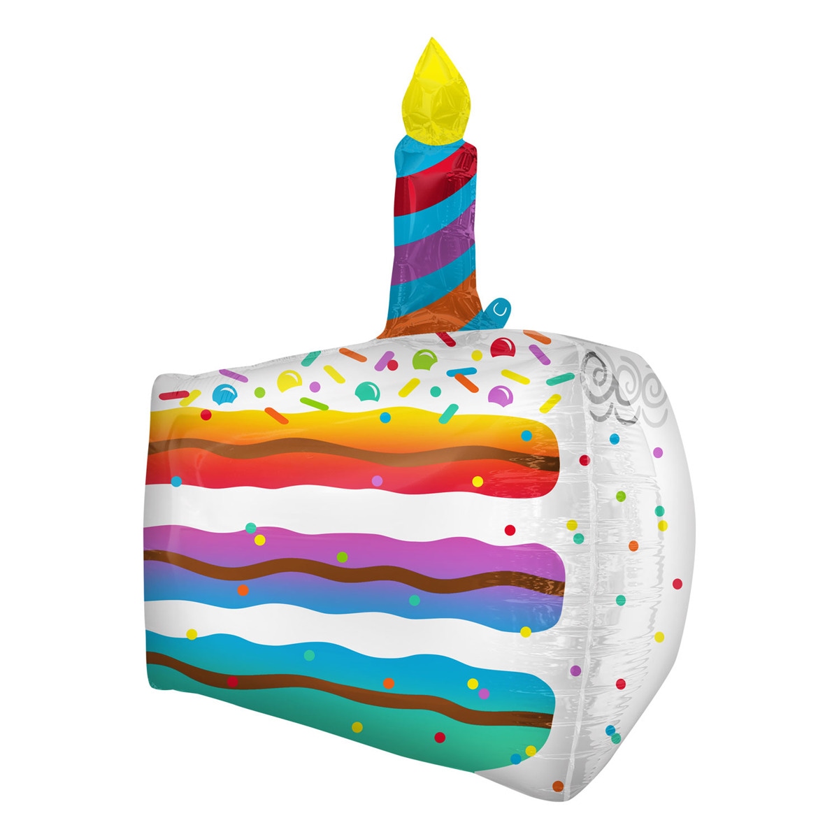 Pack de globo forma helio trozo tarta 48x63cm Liragram 1
