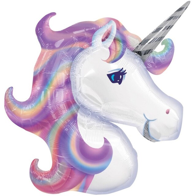 Imagen 0 de Pack de globo forma helio unicornio Liragram