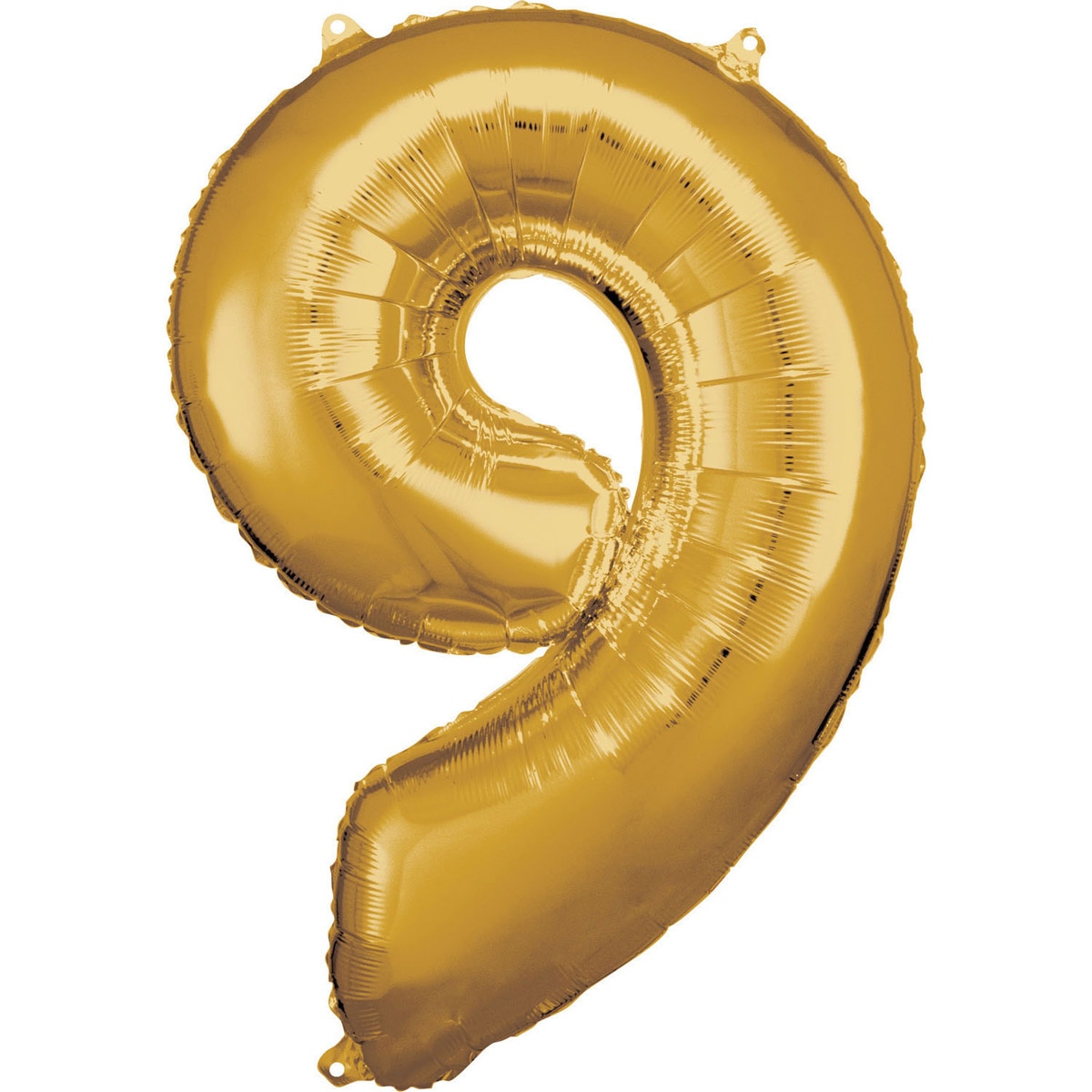 Pack de globo helio número: 9 oro 83/86cm Liragram 1