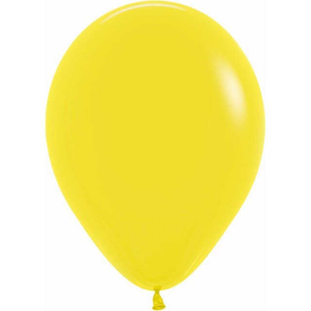 Imagen 0 de Pack de 12 Globos Latex Fashion Sld Amarillo 30Cm Liragram