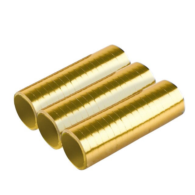 Imagen 0 de Pack de 3 Serpentinas De Papel Oro 0.7X400 Cm Liragram