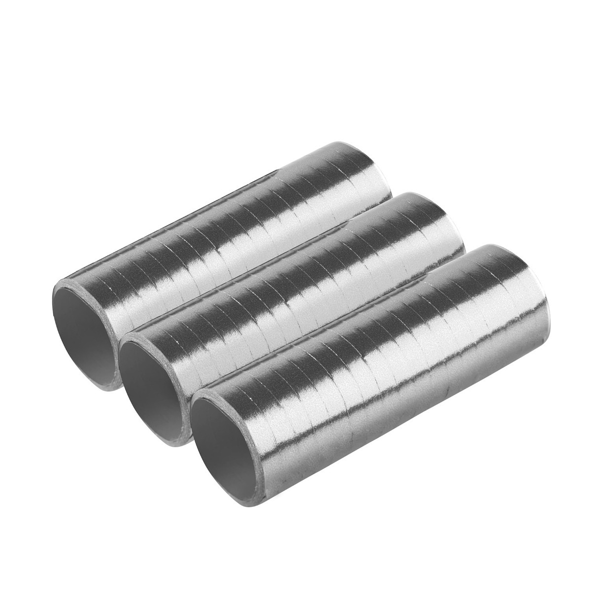 Imagen 0 de Pack de 3 Serpentinas De Papel Plata 0.7X400 Cm Liragram