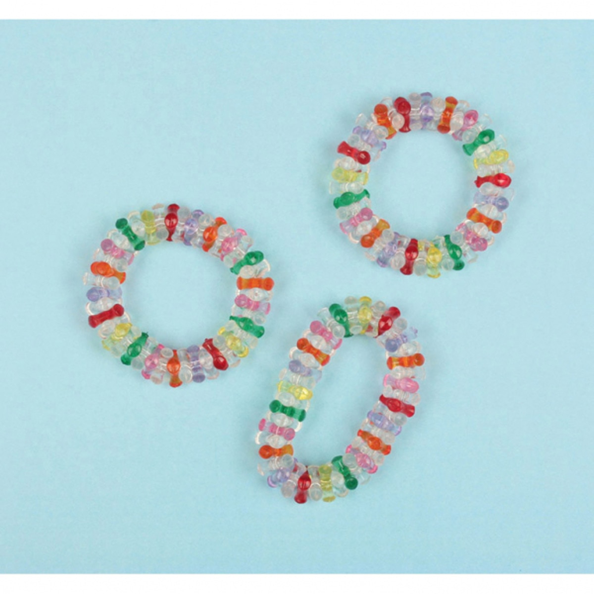 Pack de 8 Pulseras Colores Plástico 6,8 X 1 Cm Liragram 1