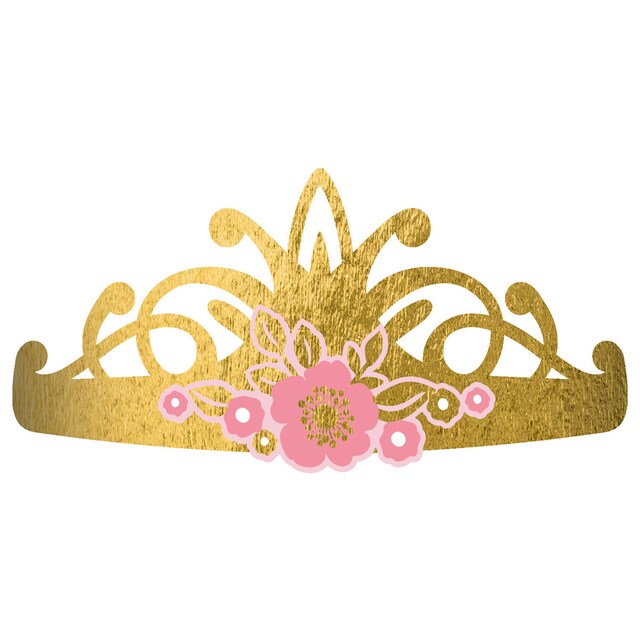 Imagen 0 de Pack de 8 Tiaras Papel Princesa Liragram