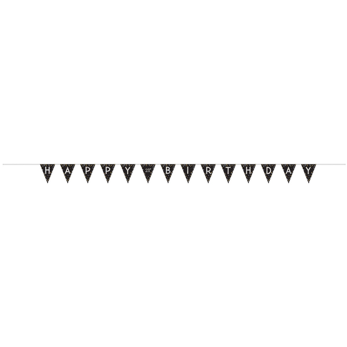 Imagen 0 de Pack de Banderin Gold Spark. Celeb. Edades 396X20Cm Liragram