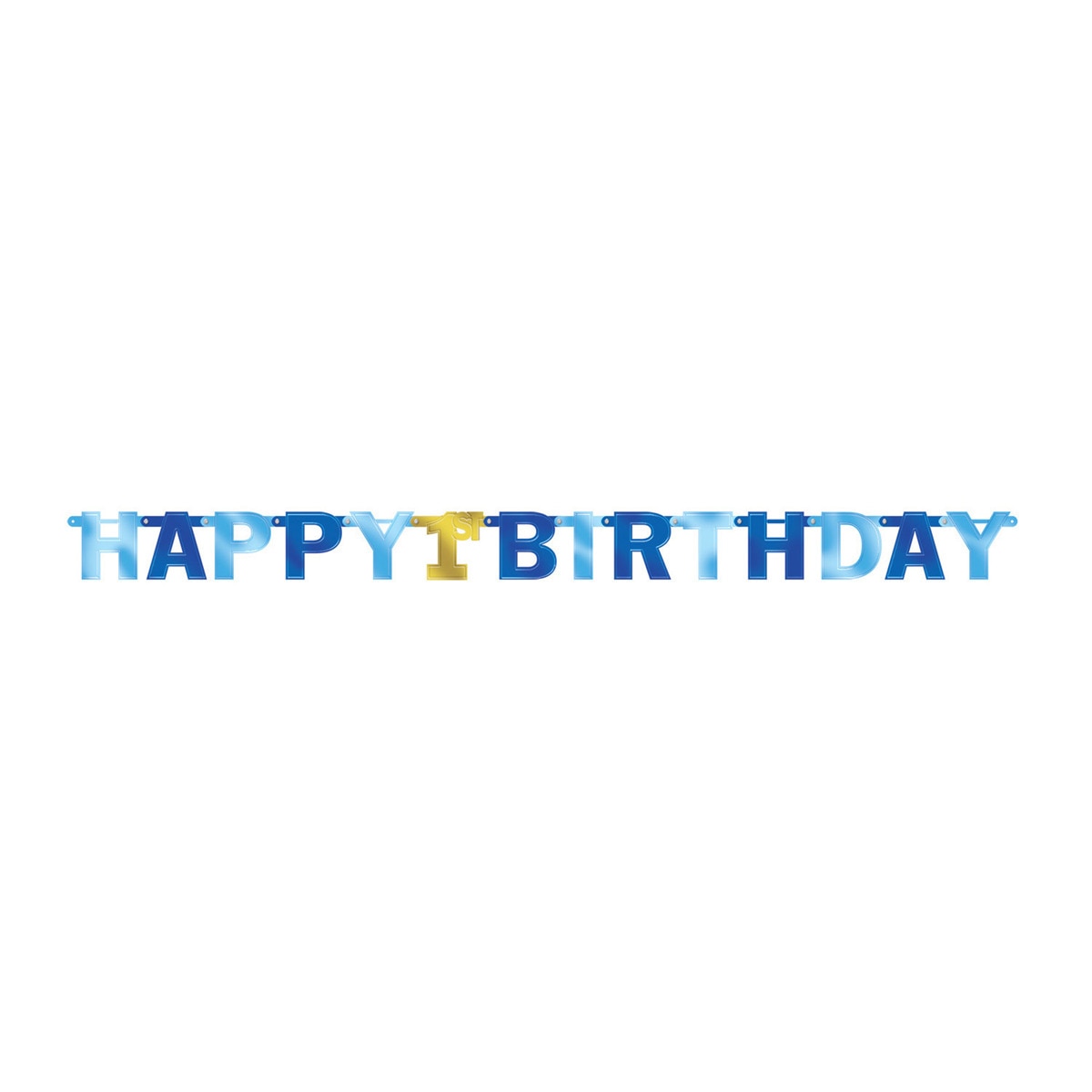 Imagen 0 de Pack de Banner Letras 1 Birthday Boy Azul 227,3X15,8 Cm Liragram