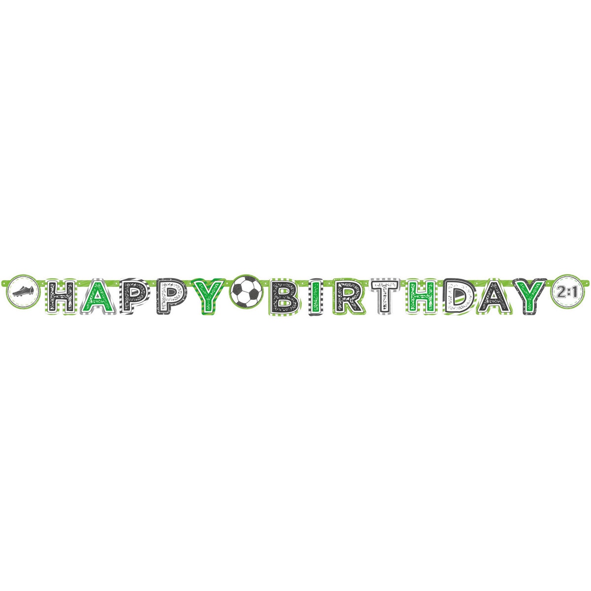 Imagen 0 de Pack de Banner Letras Futbol Party 2Mx15Cm Liragram
