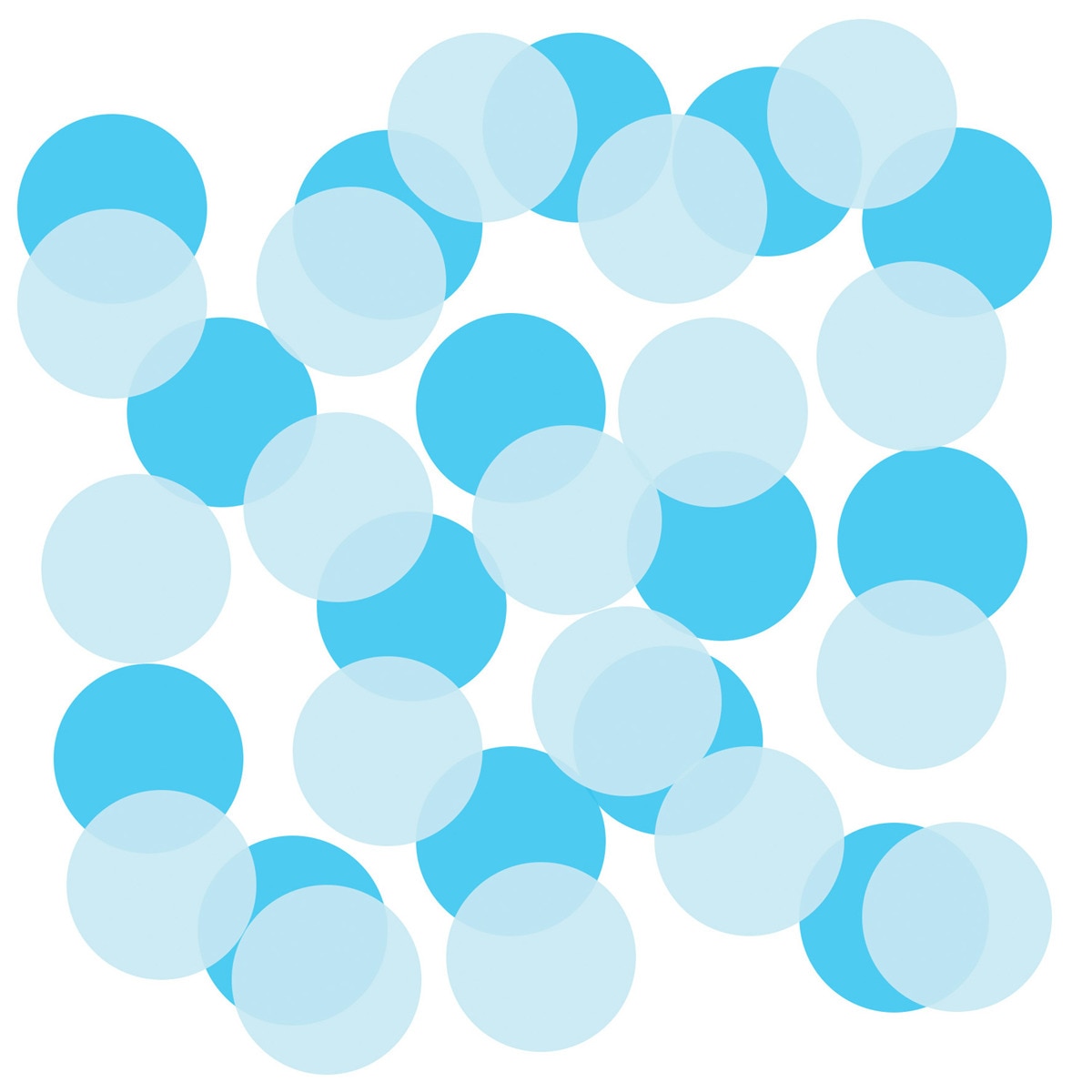 Imagen 0 de Pack de Confeti De Papel Azul Pastel 22 G Liragram
