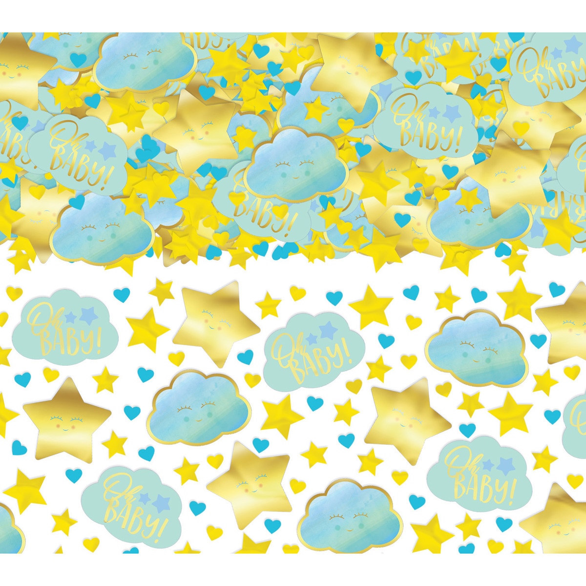 Imagen 0 de Pack de Confeti Oh Baby Boy Papel Aluminio 70 G Liragram