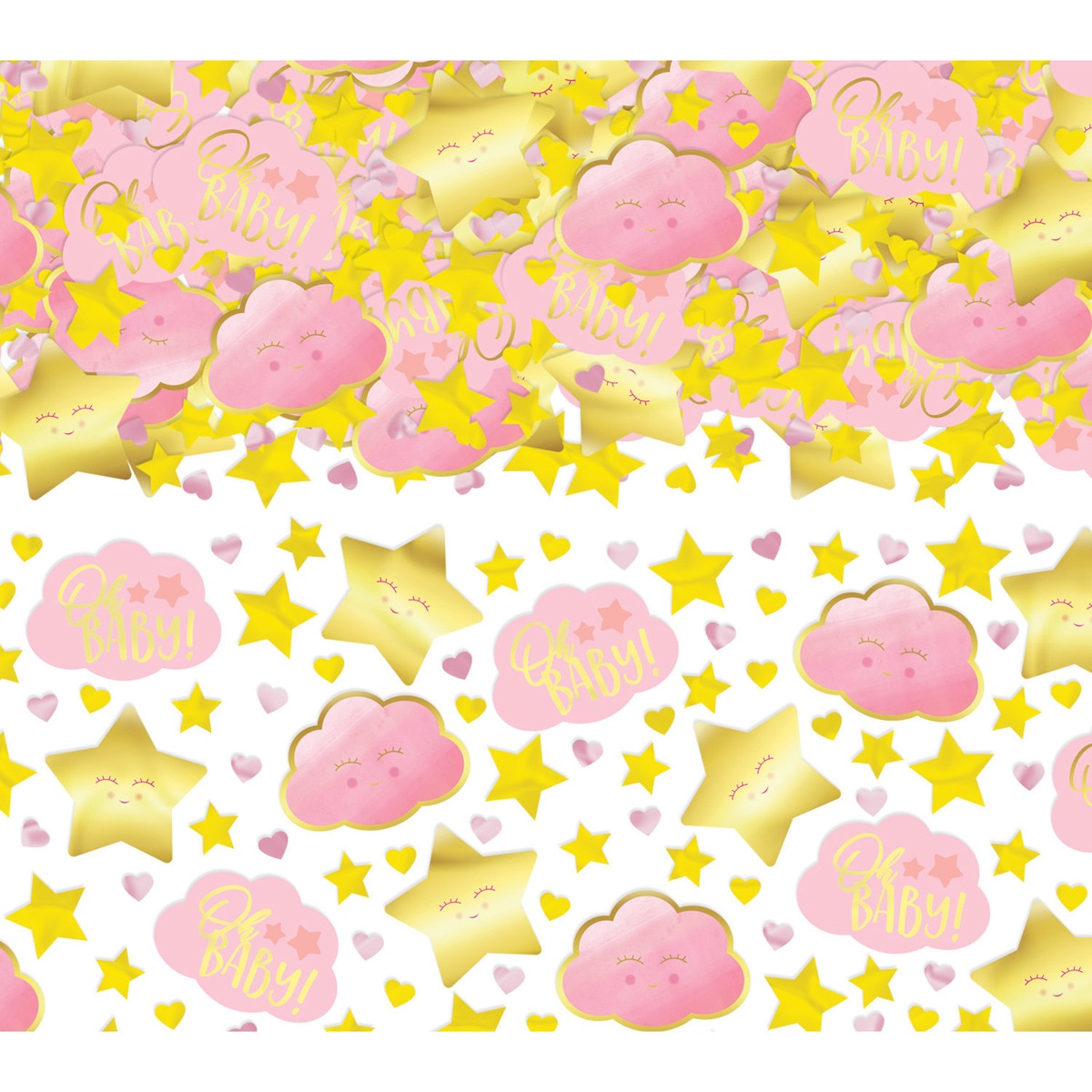 Imagen 0 de Pack de Confeti Oh Baby Girl Papel Aluminio 70 G Liragram