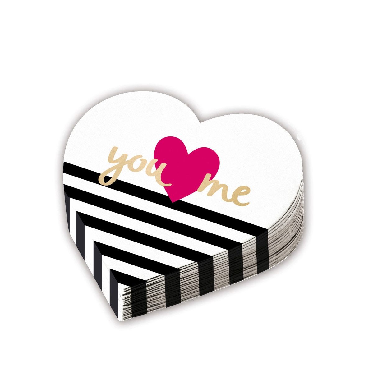 Imagen 0 de Pack de 12 Servilletas Forma De Corazón Amor 32 Cm Liragram