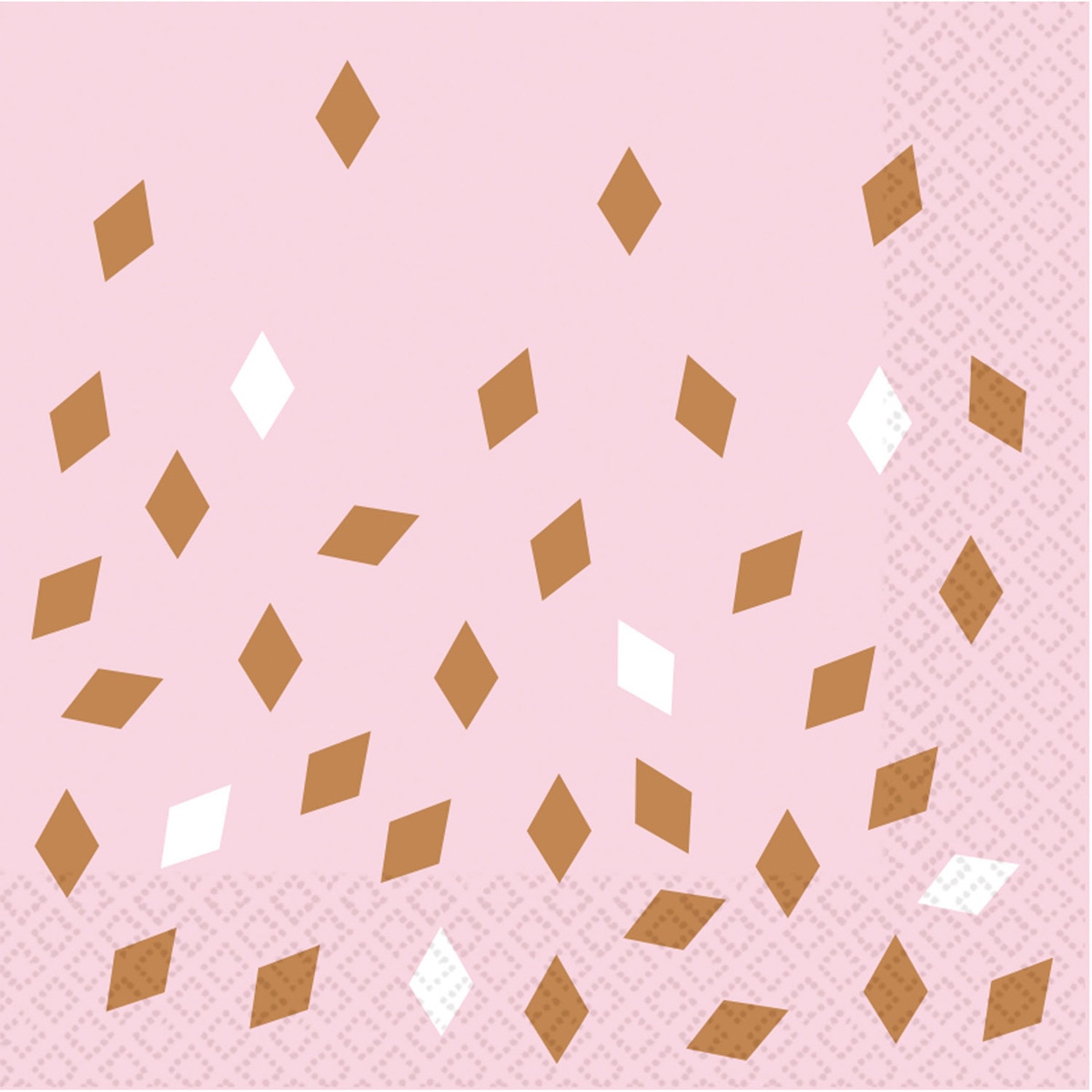 Imagen 0 de Pack de 16 Servilletas/Med 33X33 Rosa Dorado Liragram