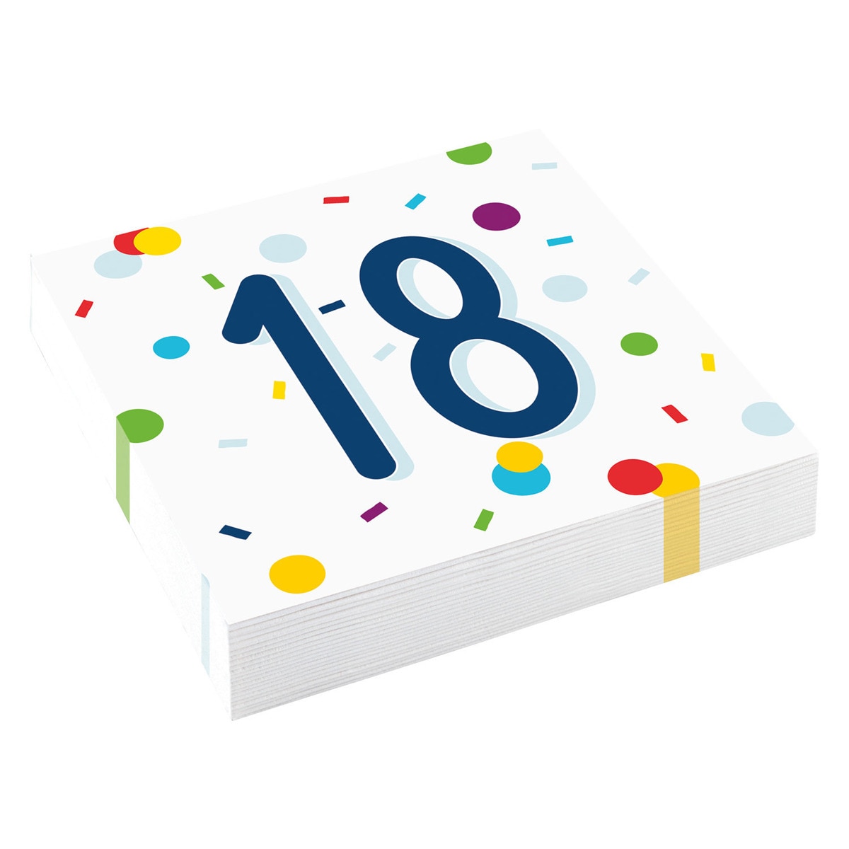 Pack de 20 Servilletas Confeti Cumpleaños 18 33 X 33 Cm Liragram 1