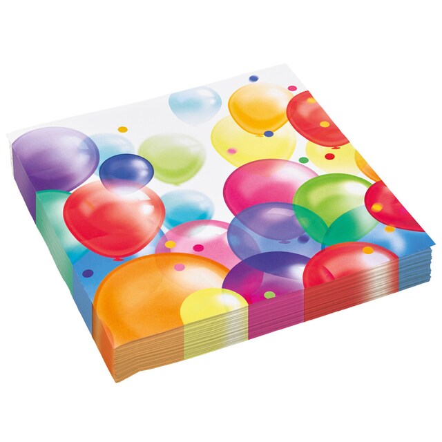 Imagen 0 de Pack de 20 Servilletas Globos 33 X 33 Cm Liragram