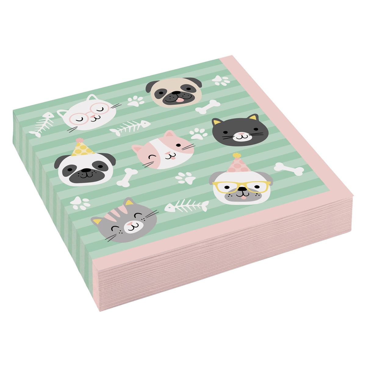 Pack de 20 Servilletas Hola Animales 33 X 33 Cm Liragram 1