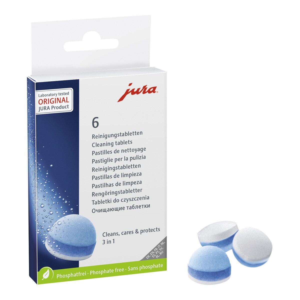 6 pastillas desinfectantes Jura limpieza en 3 fases 2