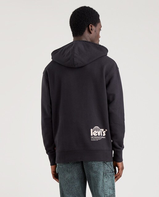 Sudadera de hombre negra con capucha · Levi's · El Corte Inglés