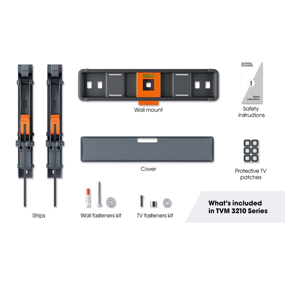 Suporte de Parede Inclinável Para TV Vogel's TVM 3215 de 19" a 43" até 15 Kg Preto-6