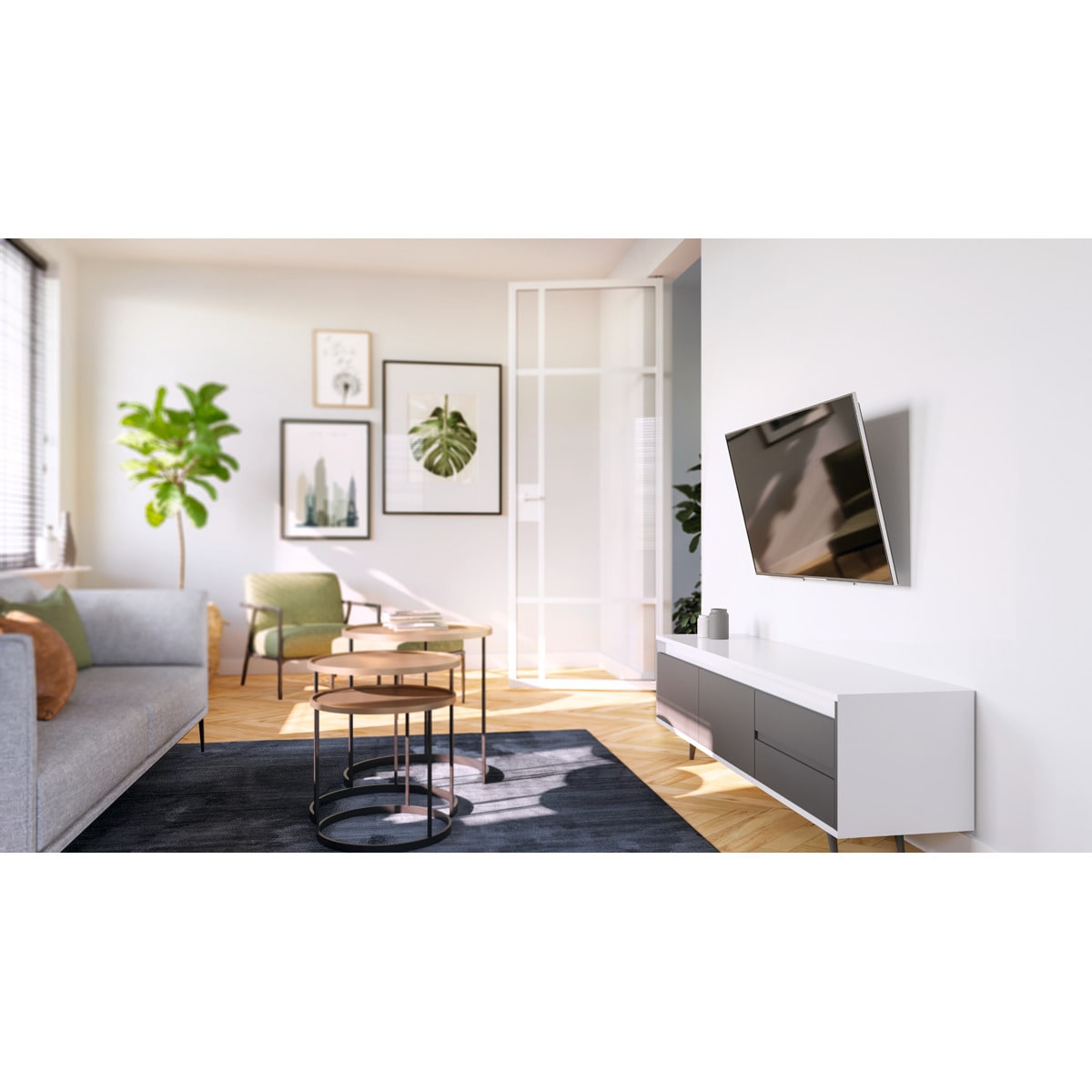 Suporte de Parede Inclinável para TV TVM 3415 da Vogel de 32" a 65" até 25 kg Preto-4