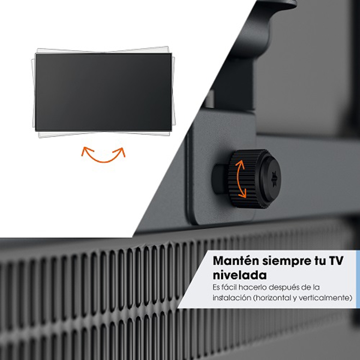 Soporte de pared giratorio hasta 180º Vogel's TVM 3665 para TV OLED de 42" a 77"  hasta 35 kg Negro-5