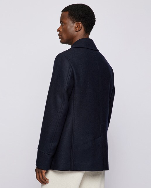 Chaquetón de hombre azul con botones · Boss · El Corte Inglés