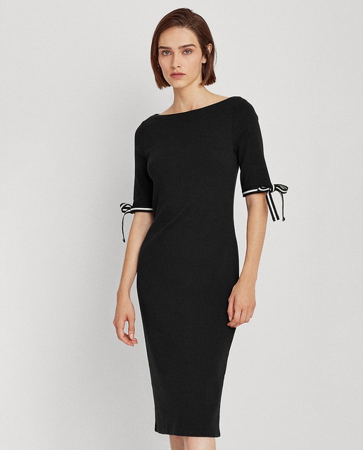 Vestido de algodón con cuello barco. · Lauren Ralph Lauren · El Corte Inglés