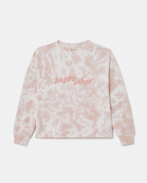 Sudadera de mujer tie dye texto · Green Coast · El Corte Inglés