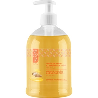 jabón líquido de manos Almendras y Miel nutritivo pH 5.5 dosificador 500 ml - Veckia
