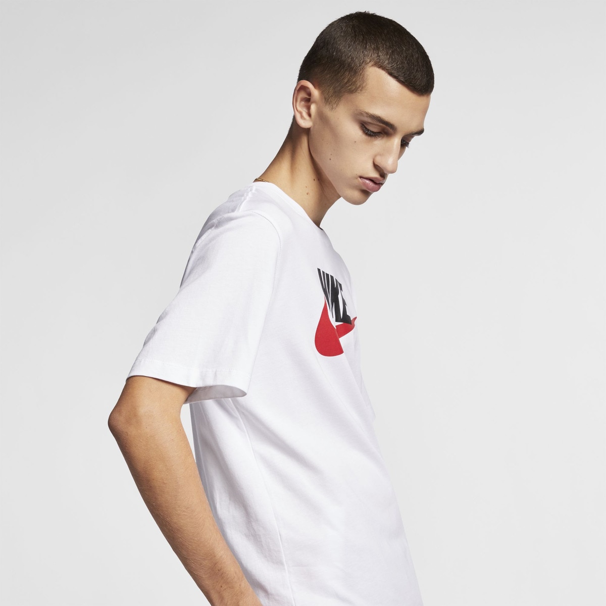 T-Shirt de Criança Sportswear Nike Branco-5