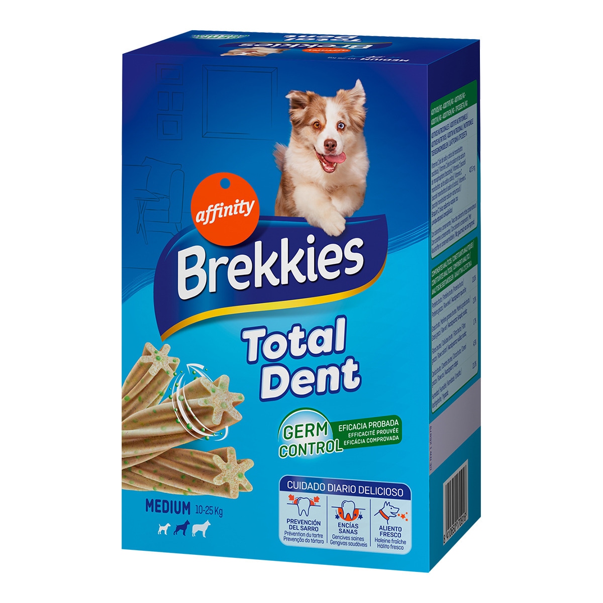 Brekkies Chien Total Dent 180 G – Zahnpflege Für Hunde | Reduziert Zahnstein & Mundgeruch | Für Erwachsene Hunde Mittlerer Größe