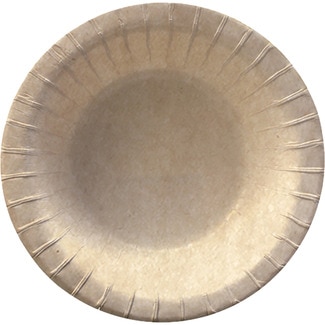 bol cartón antigrasa compostable 19 cm paquete 10 unidades - Kraft