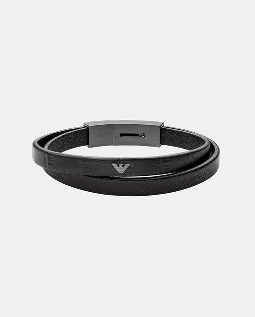 Pulsera de hombre Essentials de piel y acero · Emporio Armani · El Corte  Inglés
