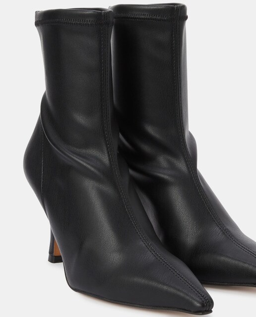 Botines de tacón de mujer de tejido elástico en color negro · Ángel Alarcón  · El Corte Inglés