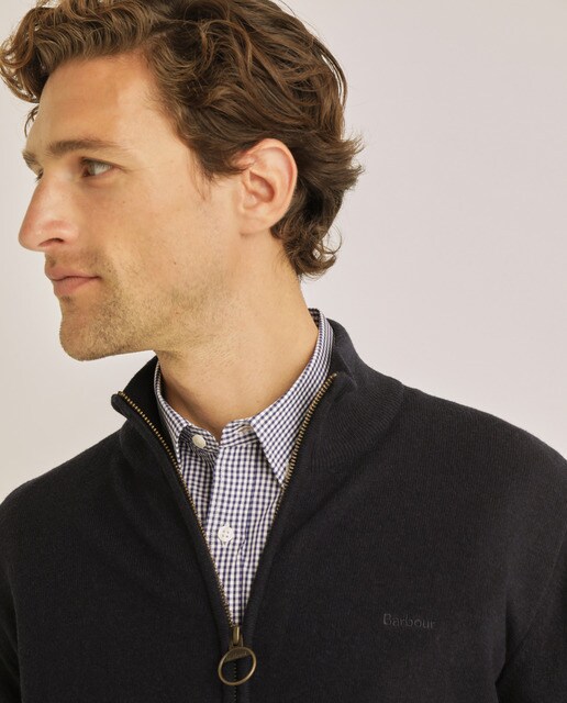 Cárdigan de hombre azul con cremallera · Barbour · El Corte Inglés