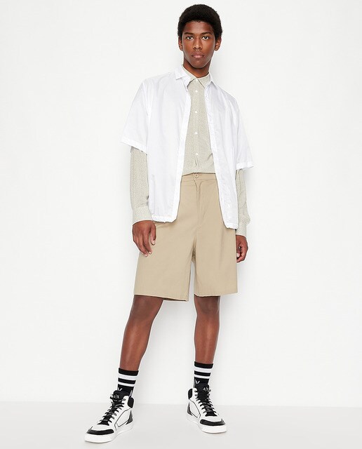 Camisa de hombre regular estampada beige · Armani Exchange · El Corte Inglés