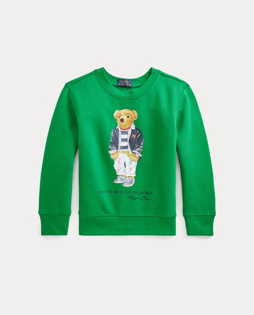 Sudadera de niño en verde con Polo Bear · Polo Ralph Lauren · El Corte  Inglés