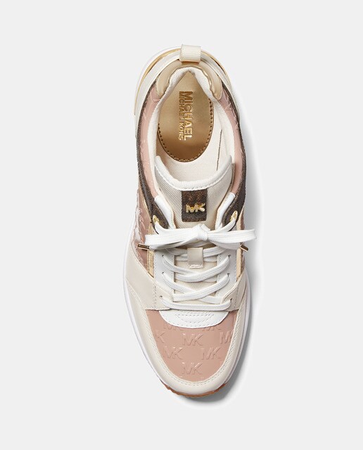 Zapatillas deportivas de mujer en charol con logotipo en relieve con cuña · Michael  Michael Kors · El Corte Inglés