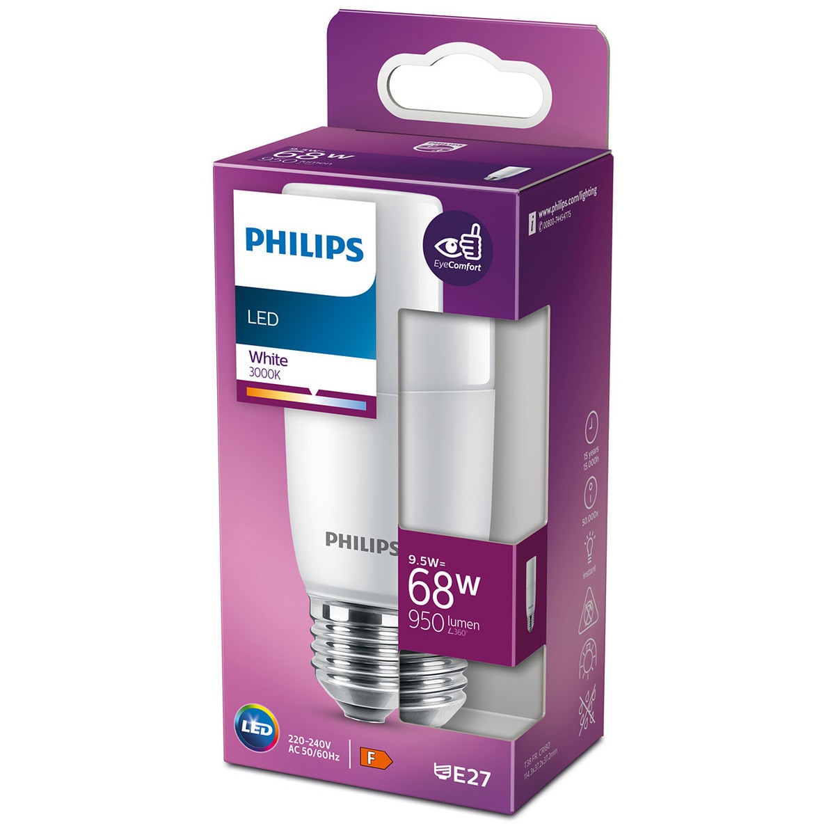 Bombilla LED tubular E27 9,5 W 950 lm 3000 K Luz cálida ( <= 3000 K )-2