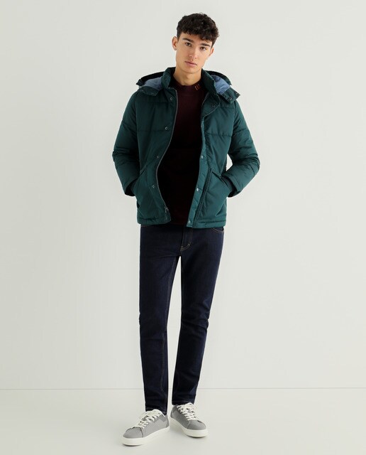 Plumífero de hombre verde oscuro con capucha · GAP · El Corte Inglés