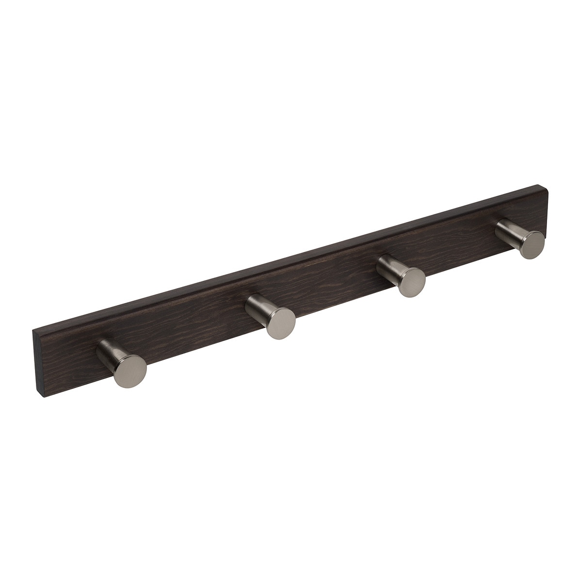 Percha Madera y Zamak 4 Colgadores 989WENCV Wengué-1