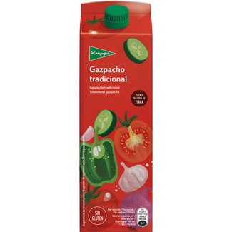 gazpacho tradicional sin gluten brik 1 l - El Corte Ingles