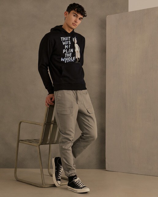 Sudadera de hombre negra RICK \u0026 MORTY con capucha · Green Coast · El Corte  Inglés