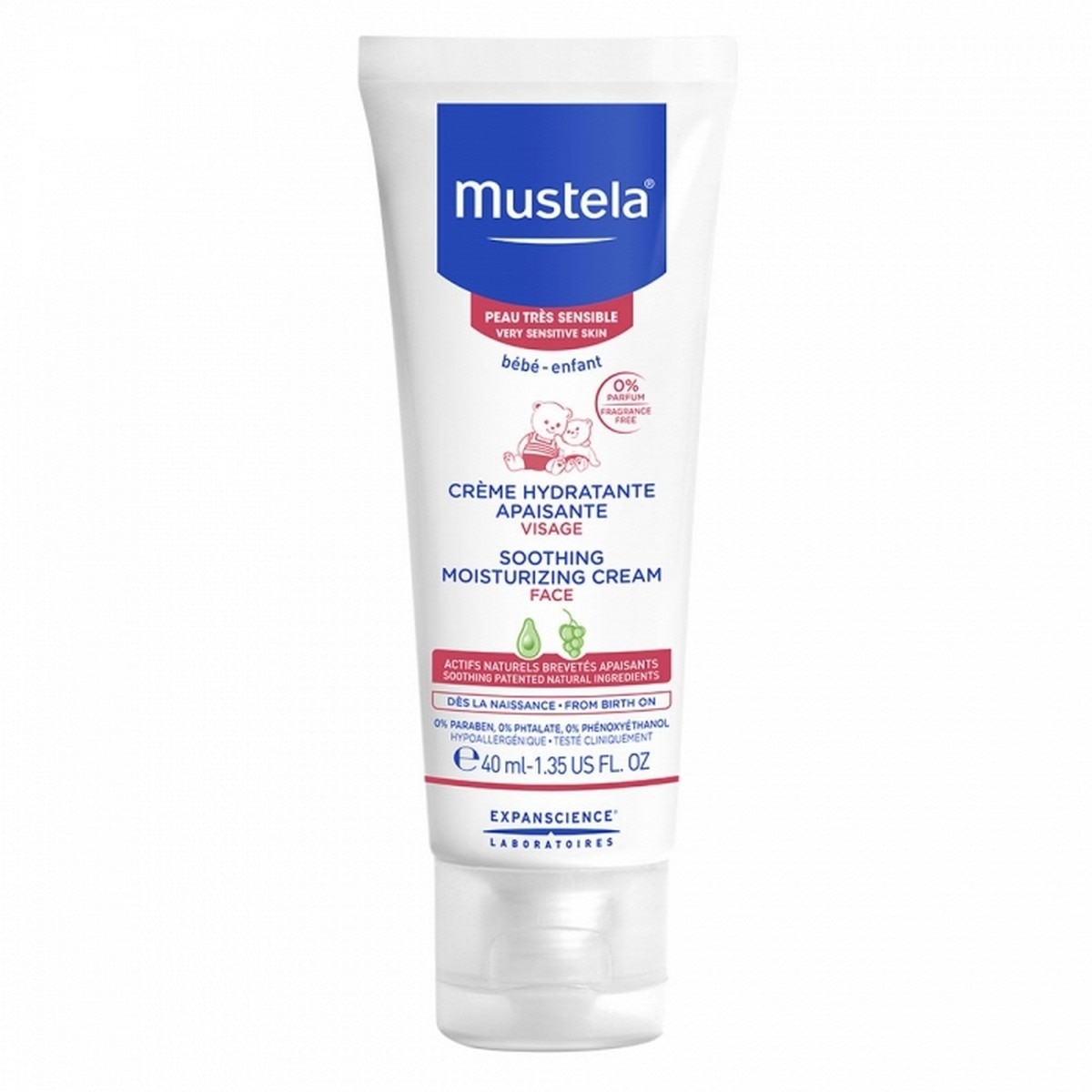 Imagem 0 de Creme Hidratante Calmante de Rosto 0% Perfume 40ml Mustela