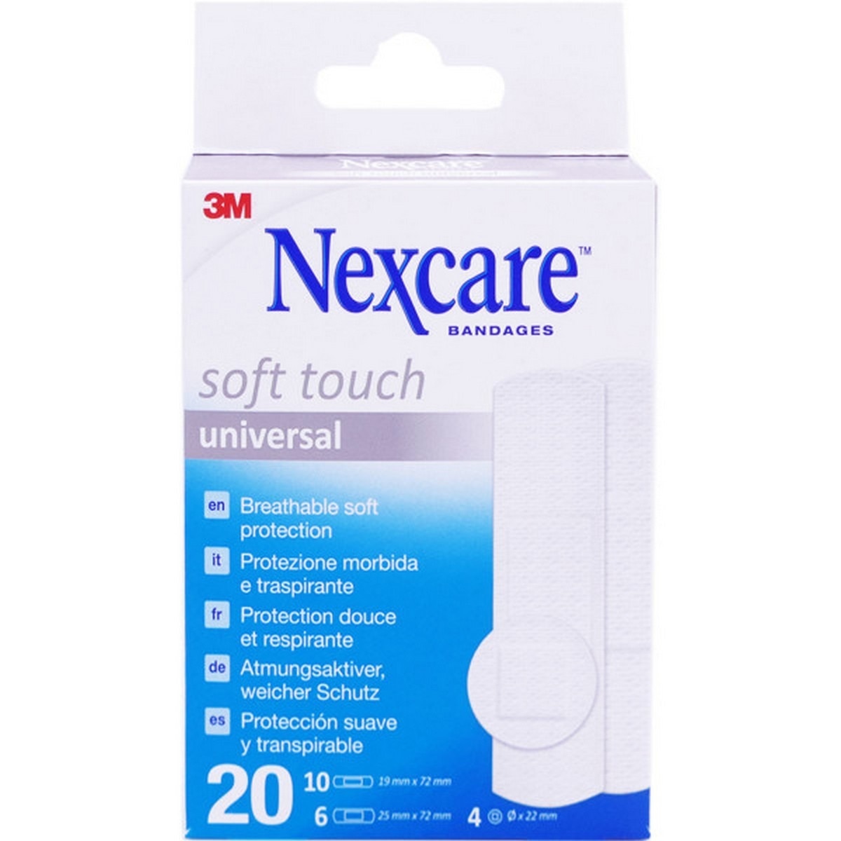 Imagem 0 de Pensos Soft Touch Nexcare Universal - 20un.