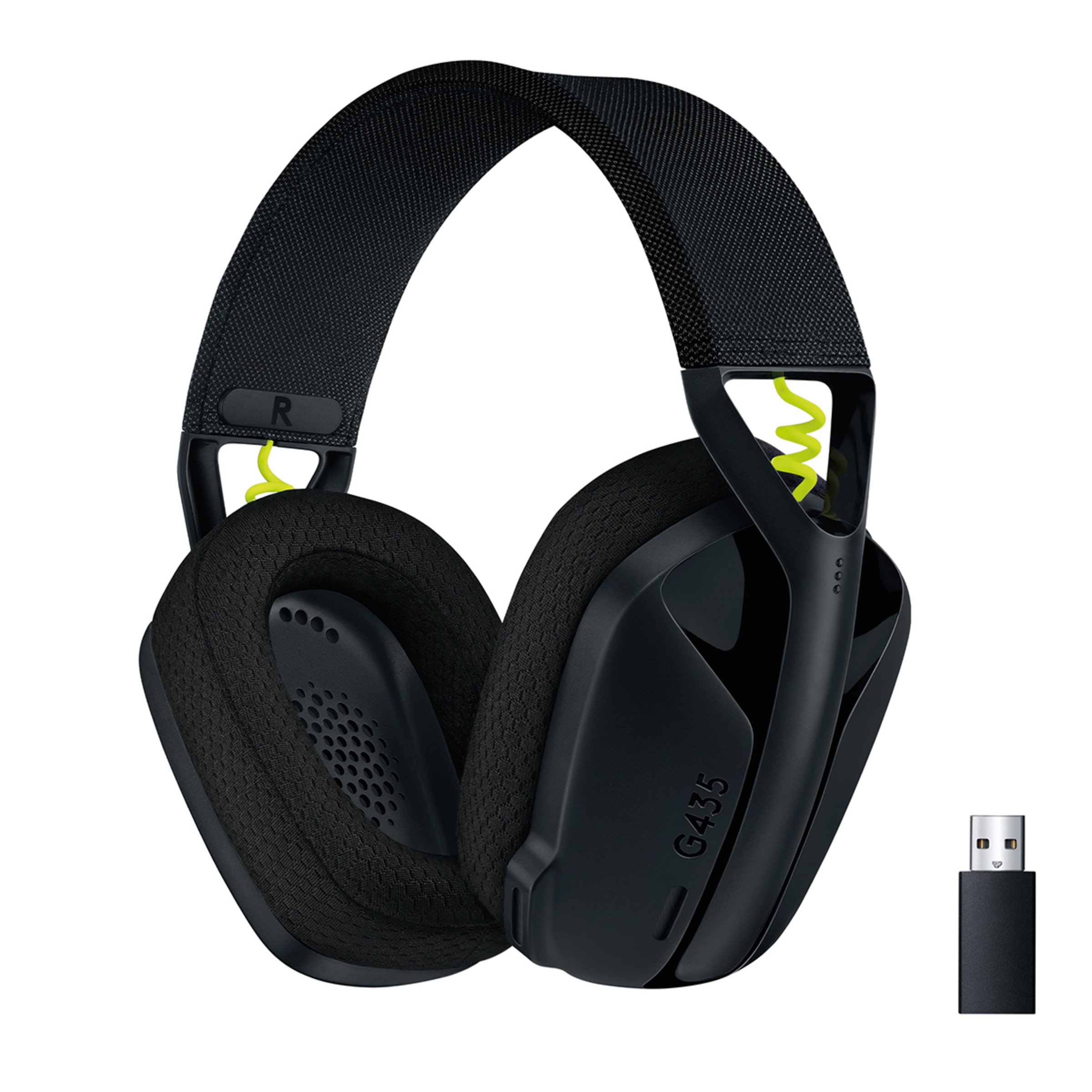 Auriculares Gaming inalámbricos Logitech Headset G435 LightSpeed (Reacondicionado Grado A) Negro / Amarillo-1
