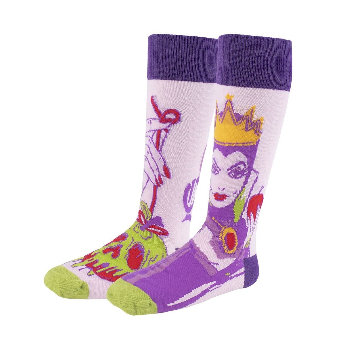 Conjunto de 3 Pares de Meias - Vilãs Disney - Maléfica, Úrsula e a Rainha Má 2