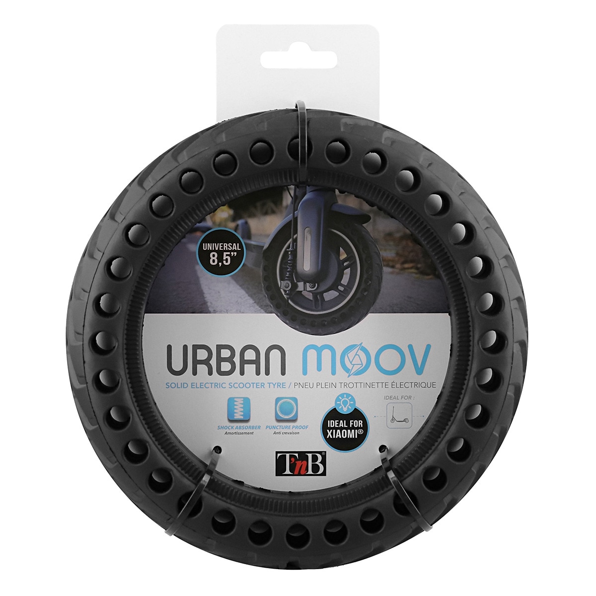 Neumático para scooter TNB 8,5" antipinchazos Negro-2