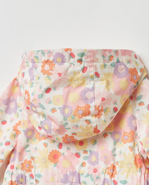 Abrigo de bebé niña chubasquero flores · Sfera · El Corte Inglés